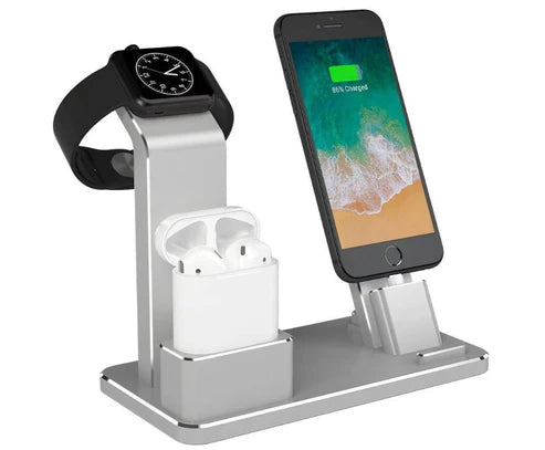 Headset Three-in-one Charging Bracket Metal Phone Bracket Desktop