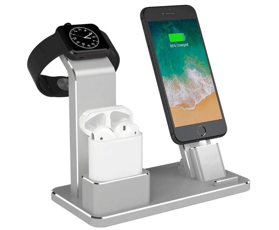 Headset Three-in-one Charging Bracket Metal Phone Bracket Desktop